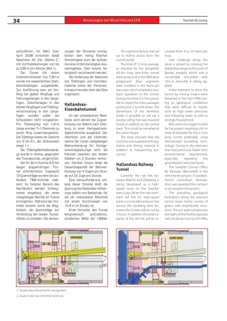 Maschinentechnische Neuerungen bei Mix- schild- und ... - Tunnel