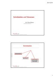 Schnittstellen und Toleranzen im Hochbau ... - Bau-noe.at