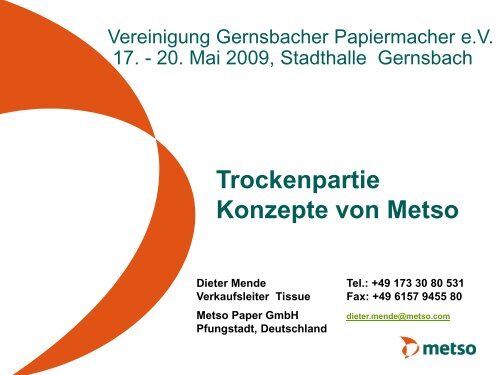 Trockenpartie - Konzepte von Metso - gernsbacher-meister.de
