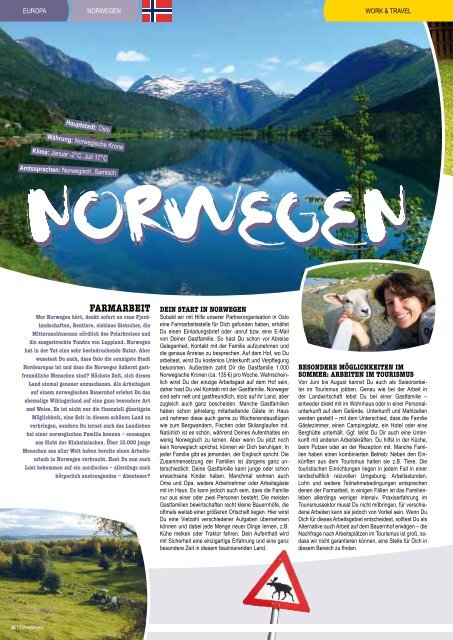 Farmarbeit Norwegen - TravelWorks