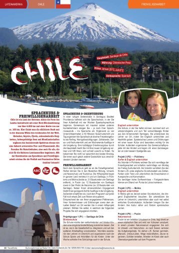 Freiwilligenarbeit Chile - TravelWorks