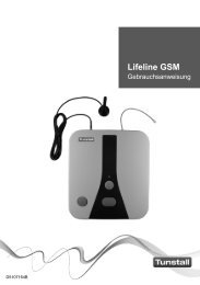 Gebrauchsanweisung fÃ¼r Lifeline GSM - Tunstall GmbH