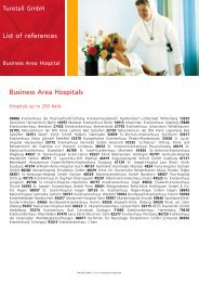 references hospitals english - Tunstall GmbH