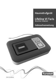 Gebrauchsanweisung fÃ¼r Lifeline Vi Taris - Tunstall GmbH