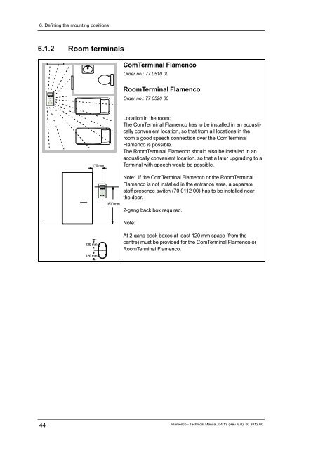 Flamenco Technical Manual Revision 6.0 - Tunstall.de