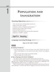 UNIT 1 POPULATION AND IMMIGRATION