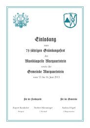 Einladung - Marquartstein