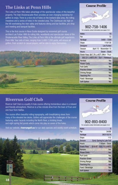 Golf Travel Guide 2011 - Nova Scotia