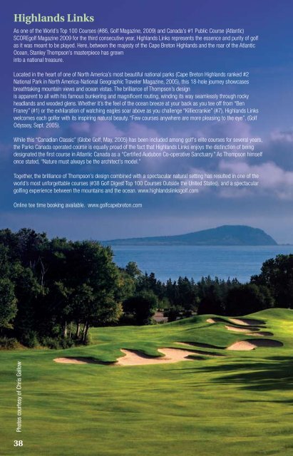 Golf Travel Guide 2011 - Nova Scotia