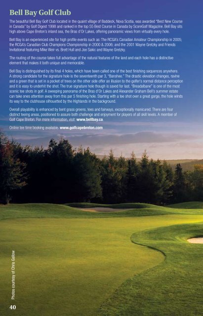 Golf Travel Guide 2011 - Nova Scotia