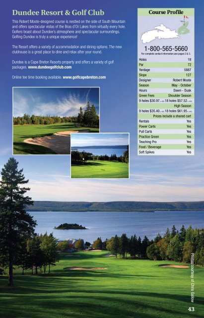 Golf Travel Guide 2011 - Nova Scotia