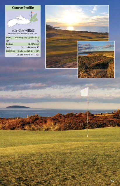 Golf Travel Guide 2011 - Nova Scotia