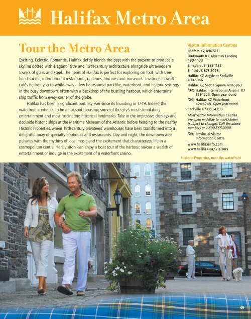 Tour the Metro Area - Nova Scotia