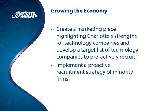 2013 Program of Work - Charlotte Chamber of Commerce