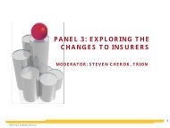 panel 3: exploring the changes to insurers - Charlotte Chamber of ...