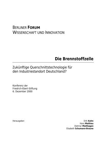 Die Brennstoffzelle - Bibliothek der Friedrich-Ebert-Stiftung