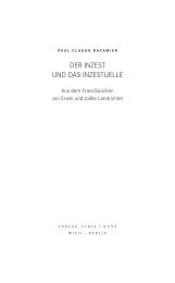 DER INZEST UND DAS INZESTUELLE - Turia + Kant