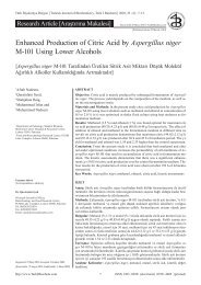 Enhanced Production of Citric Acid by Aspergillus niger M-101 ...