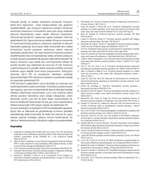 Pdf - Turkish Journal of Endocrinology and Metabolism