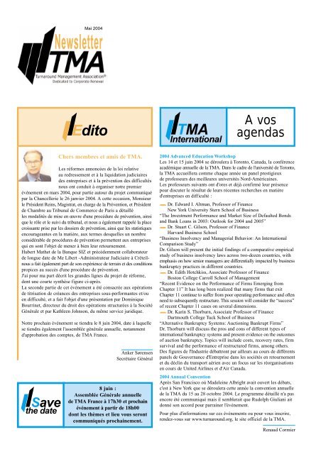 Newsletter - Turnaround Management Association