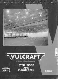 Vulcraft Steel Roof and Floor Deck Catalog - University of Maryland ...