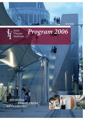 JVI Program Brochure 2006 - Joint Vienna Institute