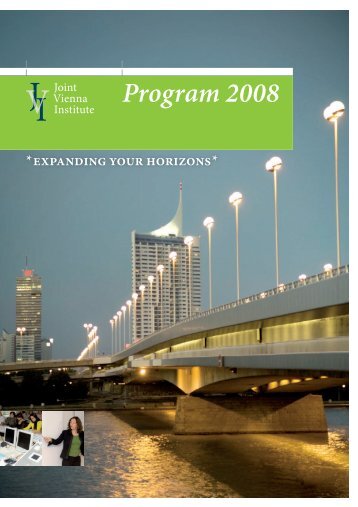 JVI Program Brochure 2008 - Joint Vienna Institute