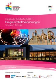 Programmheft VorfÃ¼hrungen - Das ist Turnfest