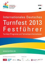 Programmheft VorfÃ¼hrungen - Das ist Turnfest