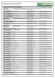 Crystal Reports - RPfListe - Turnierdienst Brinkmann