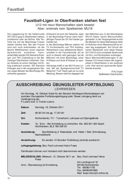 09/2011 - Bayerischer Turnspiel- Verband