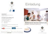 Zum Programm - Krankenhaus der Barmherzigen Schwestern Linz