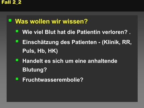 Gerinnungsprobleme im klinischen Alltag - TurnusDoc