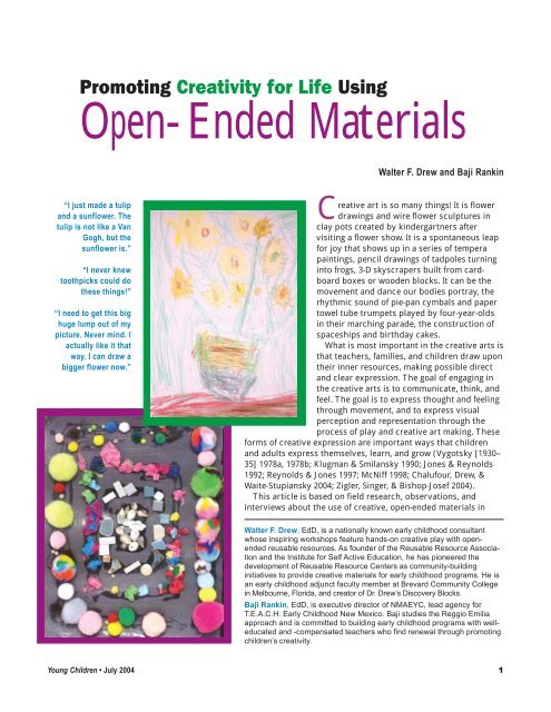 Open-Ended Materials