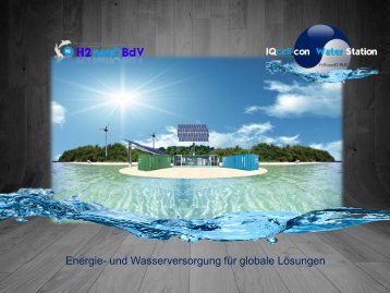 Energie- und Wasserversorgung für globale Lösungen