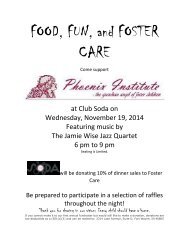 FOOD, FUN, and FOSTER CARE