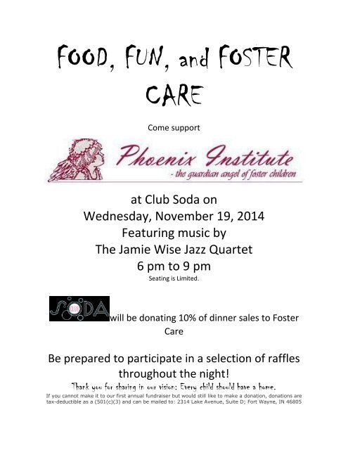 FOOD, FUN, and FOSTER CARE