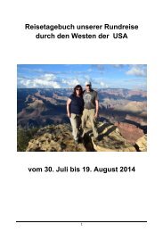 Reisetagebuch USA 2014