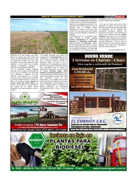 Revista Agropecuaria Nuevo Siglo 124