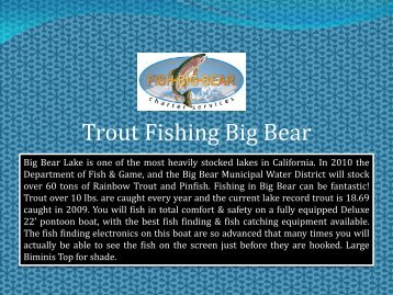 Trout Fishing Big Bear