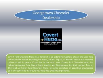 Georgetown Chevrolet Dealership
