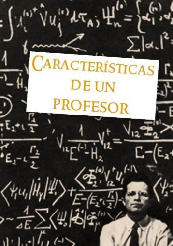 Características de un profesor