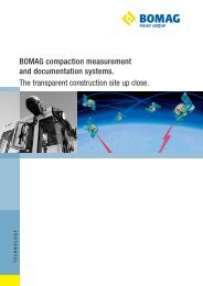 BOMAG compaction measurement and documentation systems. The ...