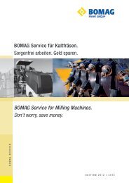 Service Kits - Bomag