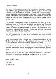 Wir gedenken unserer verstorbenen ... - TUS Bad Pyrmont