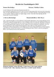 Bericht der Faustballsparte 2010