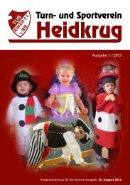 Ausgabe 1 / 2013 - TuS Heidkrug