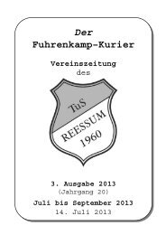 Der Fuhrenkamp–Kurier - Tus Reeßum