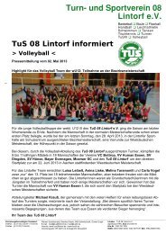 Turn- und Sportverein 08 Lintorf e.V. - TUS 08 Lintorf e.V.