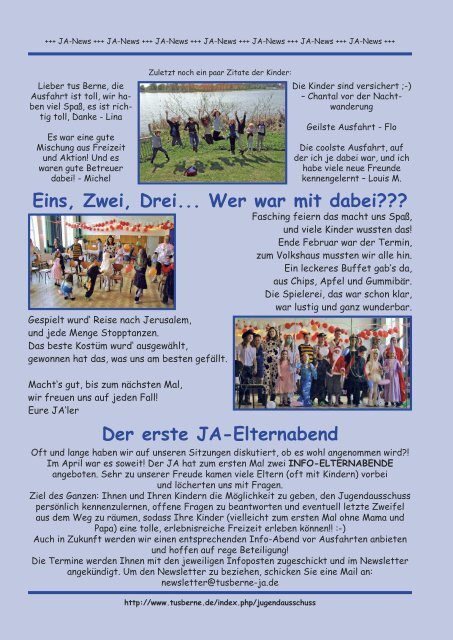 Blickpunkt 03/13 - Turn- und Sportverein Berne e.V.